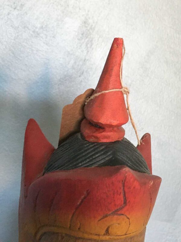 Scultura in legno donna Thailandia classico saluto - immagine 5