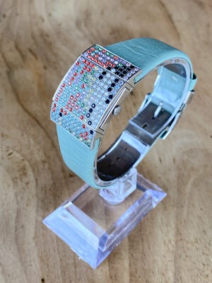 Orologio Swarovski usato cristalli multicolore