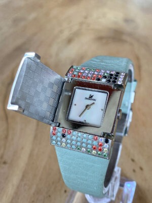 Orologio Swarovski usato cristalli multicolore