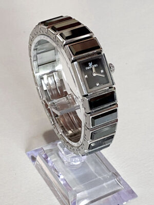 Orologio Swarovski Baguette cristalli neri