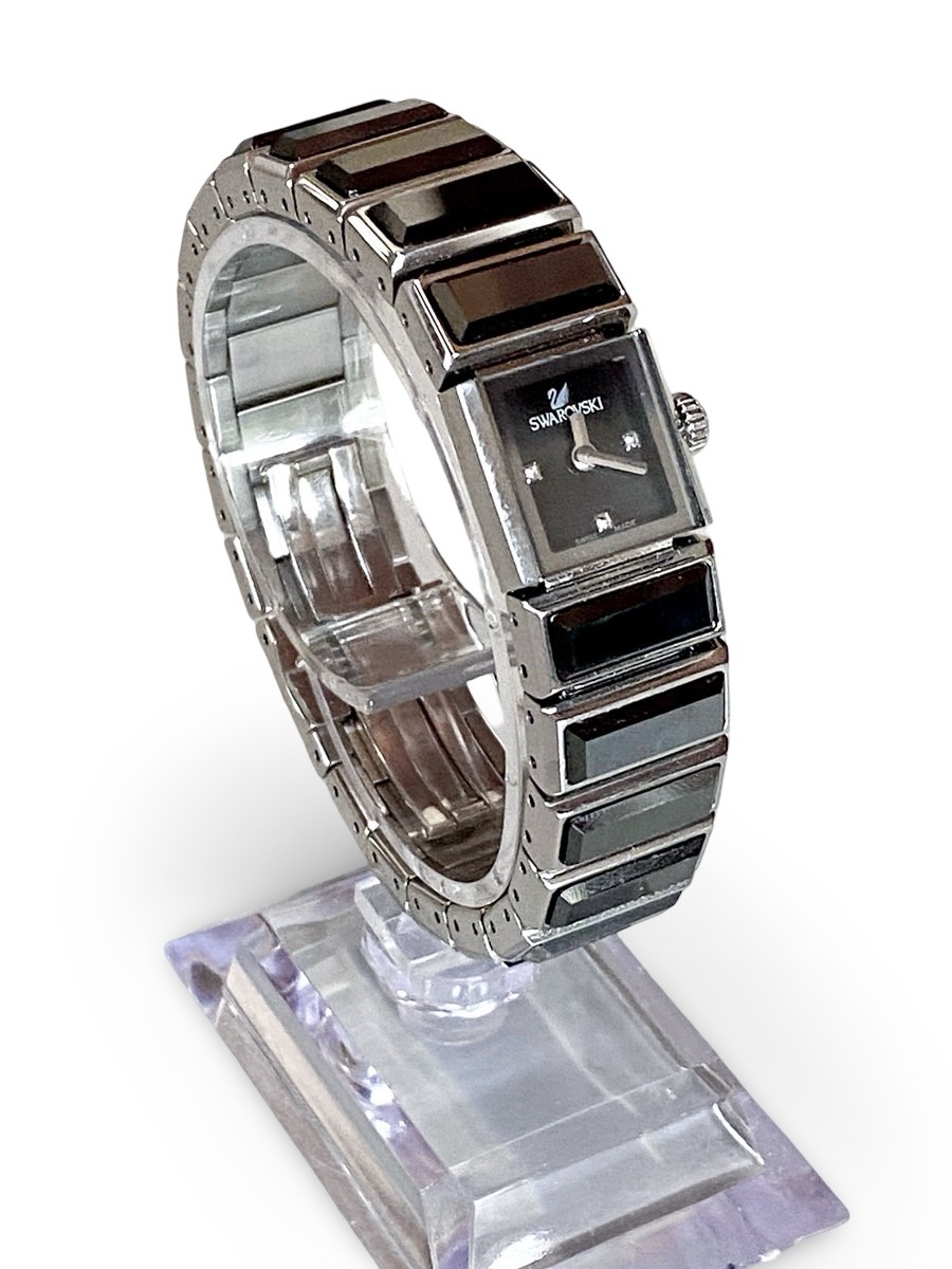 Orologio Swarovski Baguette cristalli neri - immagine 2