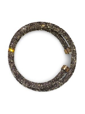 Bracciale Doppio Swarovski Crystaldust marrone