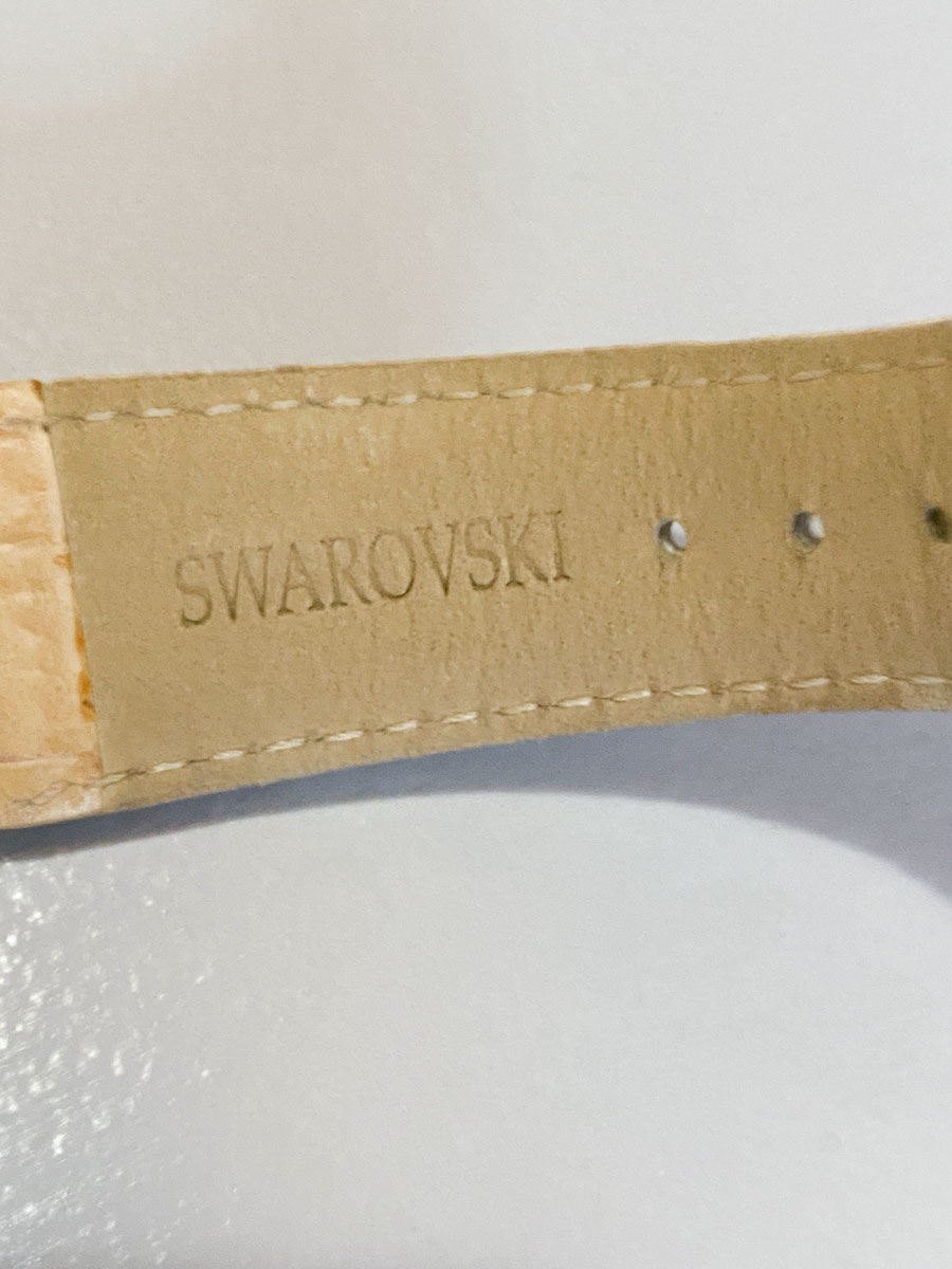 Orologio Swarovski crystal square cinturino marrone - immagine 8