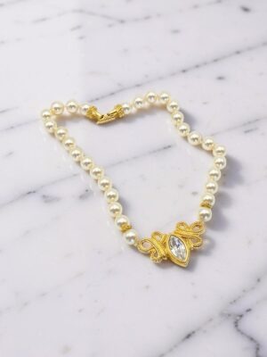 Collana girocollo Swarovski Savvy perle e cristallo