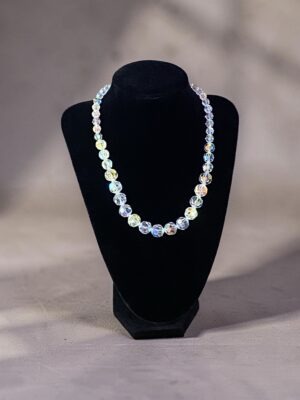 Collana Swarovski vintage cristalli aurora boreale