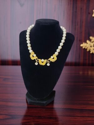 Collana girocollo Swarovski vintage in perle e cristalli