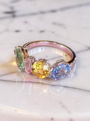 Anello Swarovski modello Gema taglio misto