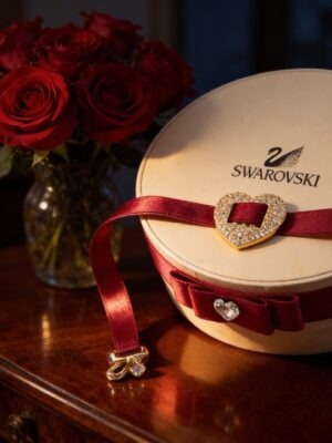 Collana Swarovski girocollo a cuore
