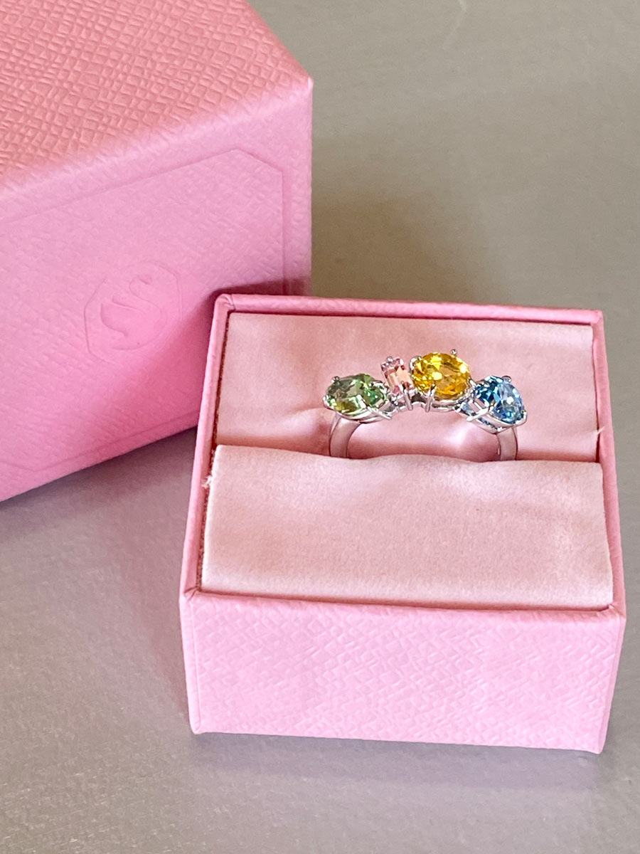 Anello Swarovski modello Gema taglio misto - immagine 4