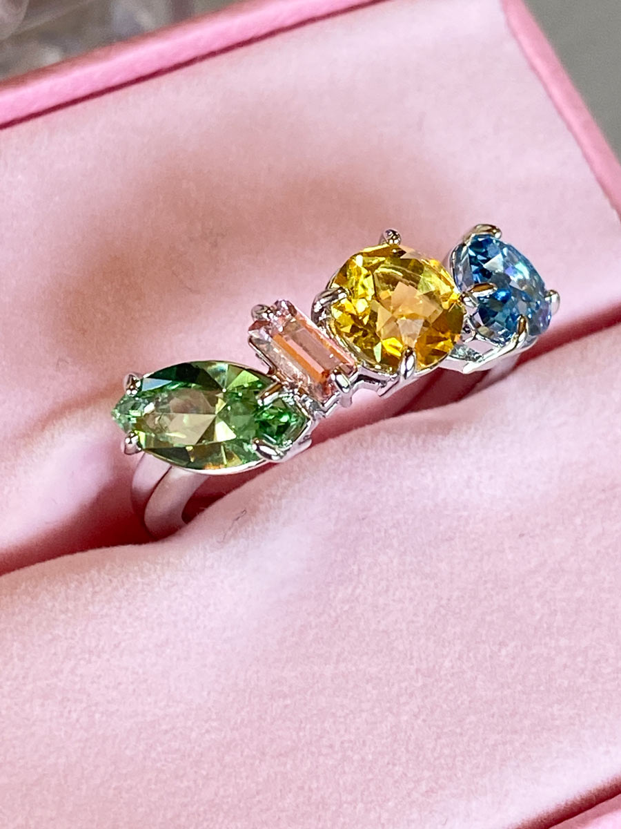 Anello Swarovski modello Gema taglio misto - immagine 3