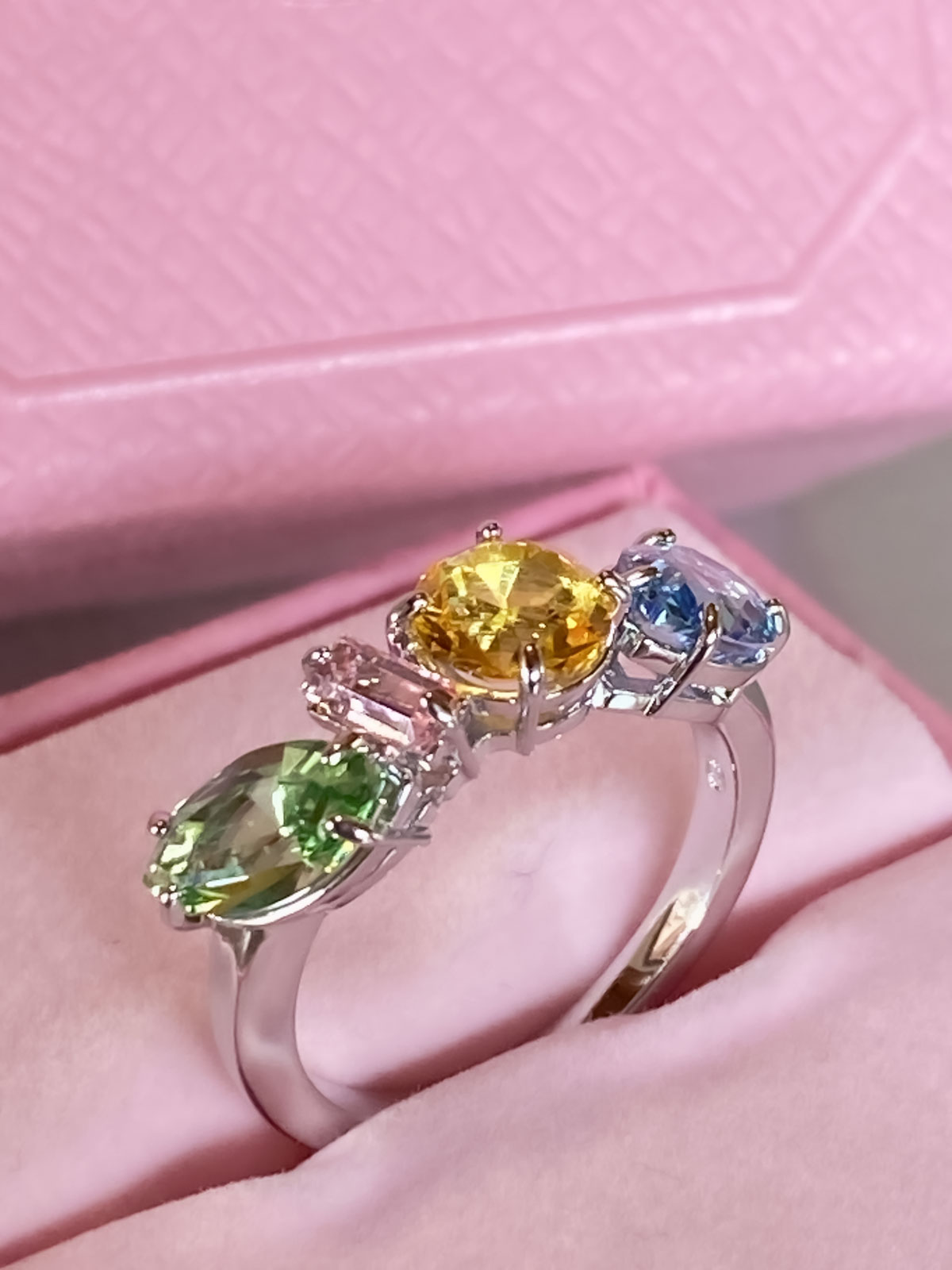 Anello Swarovski modello Gema taglio misto - immagine 2