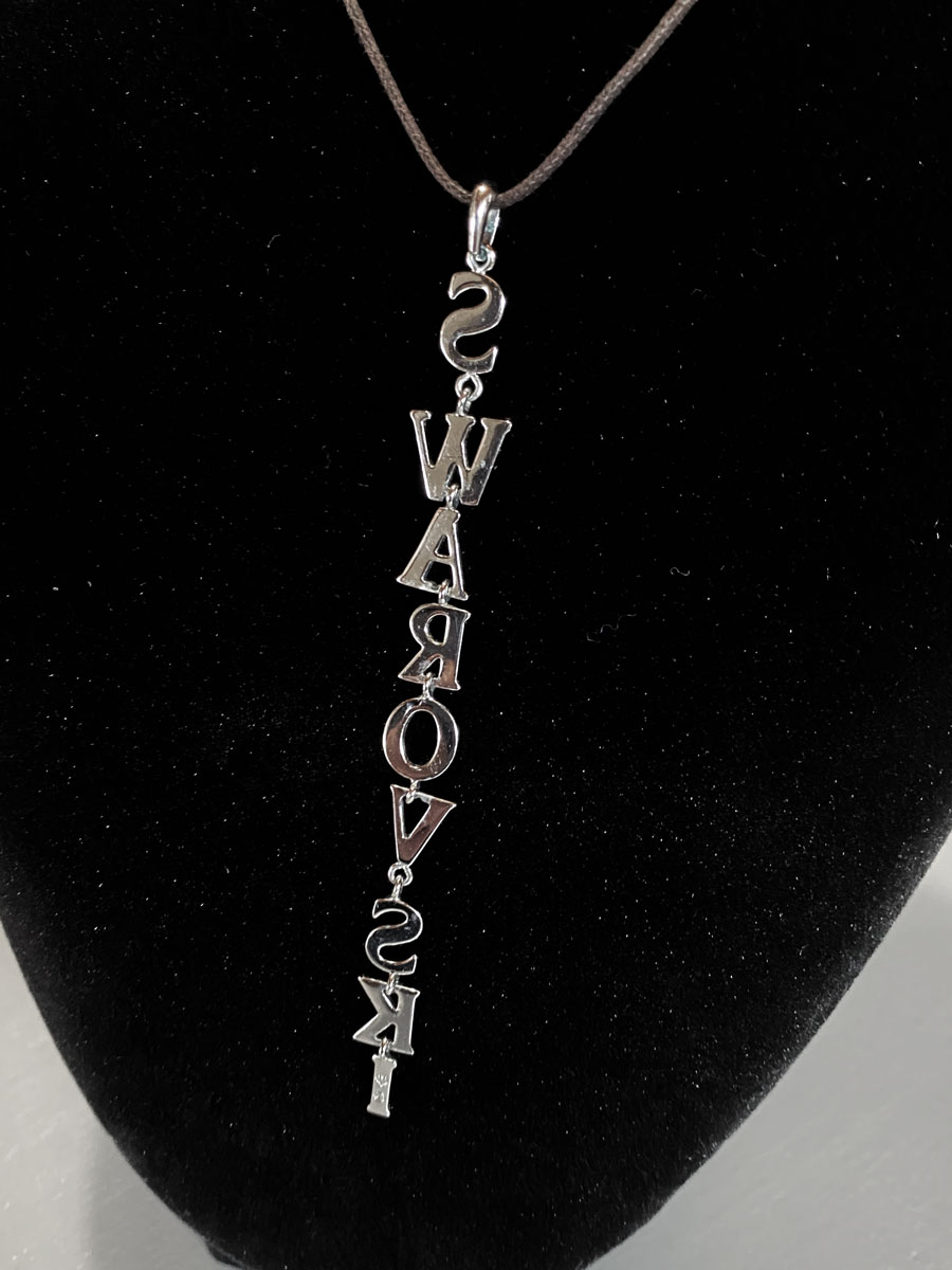 Collana pendente Swarovski con nome brand - immagine 5