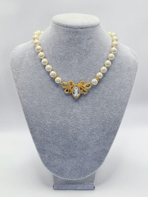 Collana girocollo Swarovski Savvy perle e cristallo