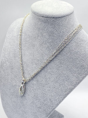 Collana multifilo ciondolo Swarovski con cristalli