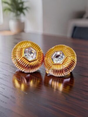 Orecchini vintage Swarovski S.A.L. con cristallo