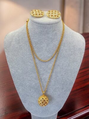 Demi-parure Swarovski S.A.L. collana con pendente e orecchini