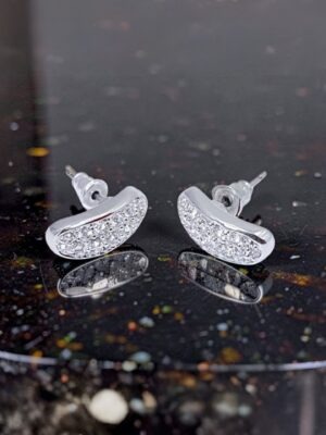 Orecchini originali Swarovski con pavé di cristalli