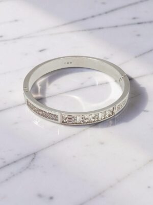 Bracciale Swarovski rigido Ethic pavé di cristalli