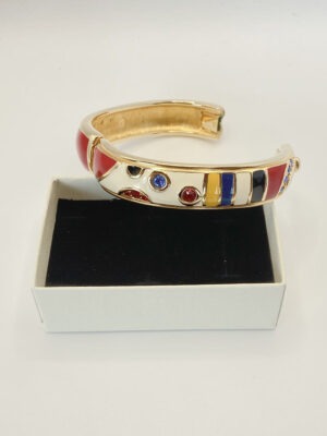 Bracciale rigido Swarovski smalto multicolor