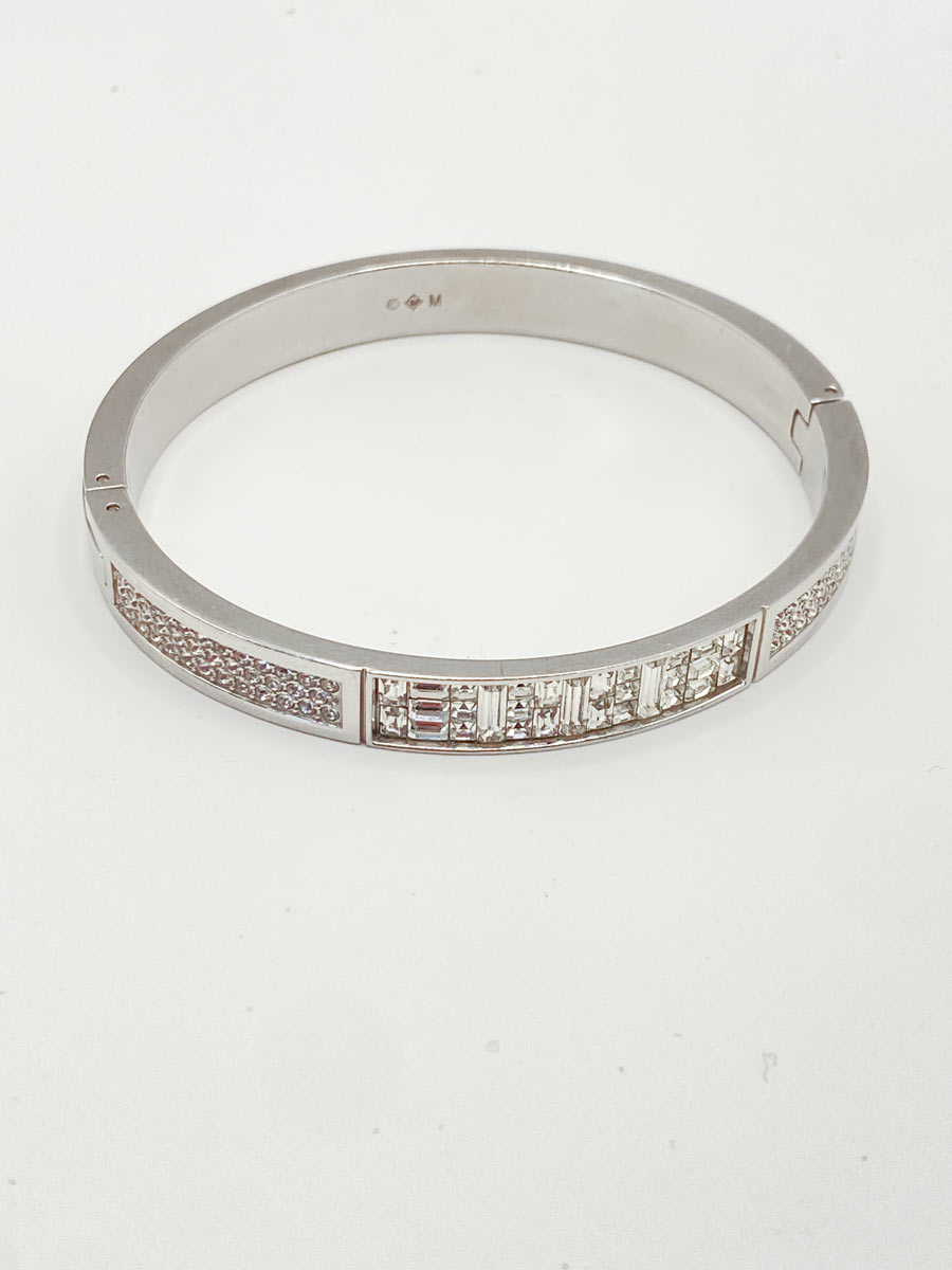 Bracciale Swarovski rigido Ethic pavé di cristalli - immagine 2