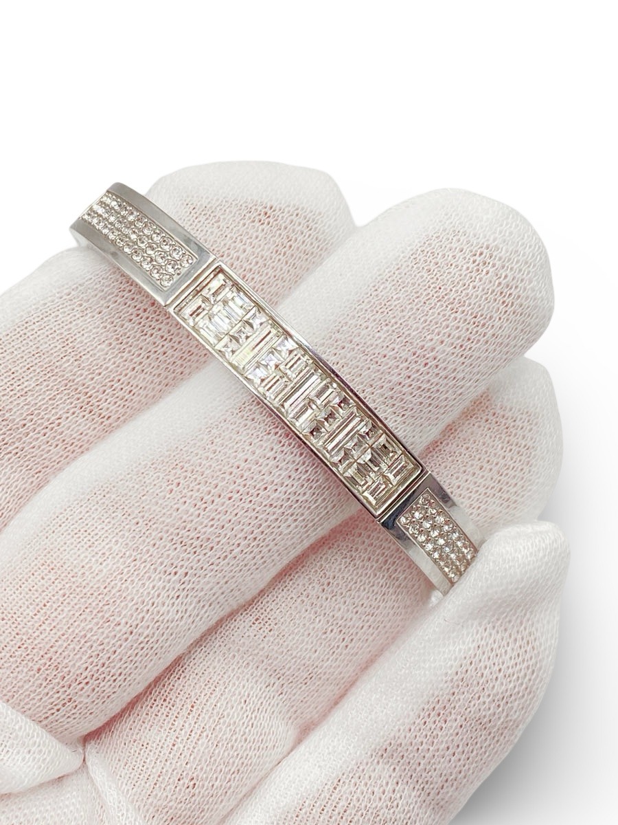 Bracciale Swarovski rigido Ethic pavé di cristalli - immagine 5