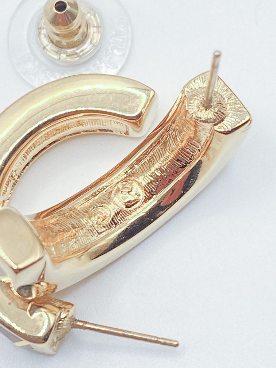 Orecchini Swarovski Vintage a Mezza Luna con Cristalli - immagine 4