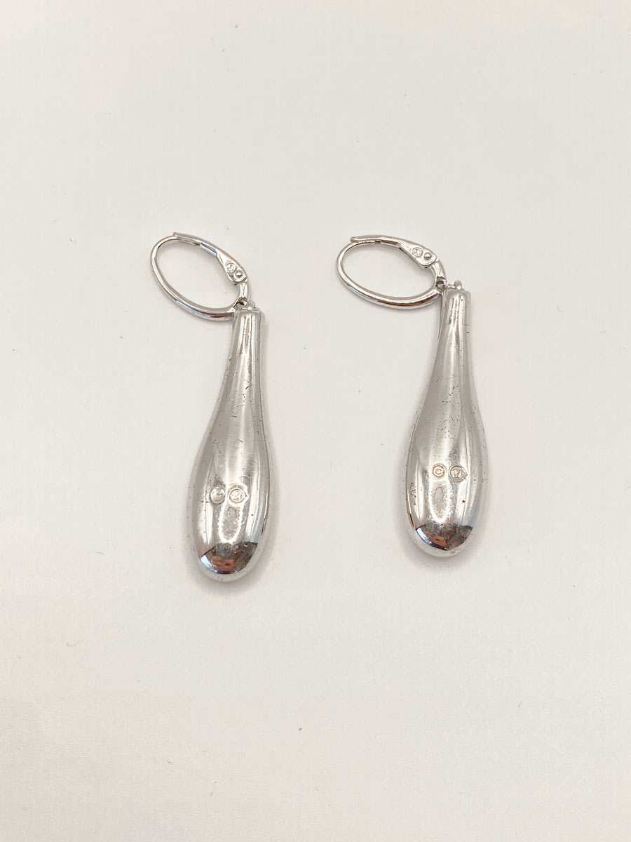 Orecchini pendenti Swarovski con cristalli finitura argento - immagine 5