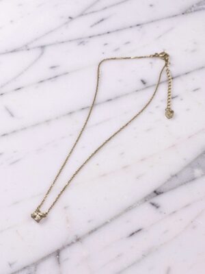 Collana Sawarovski con punto luce in cristallo